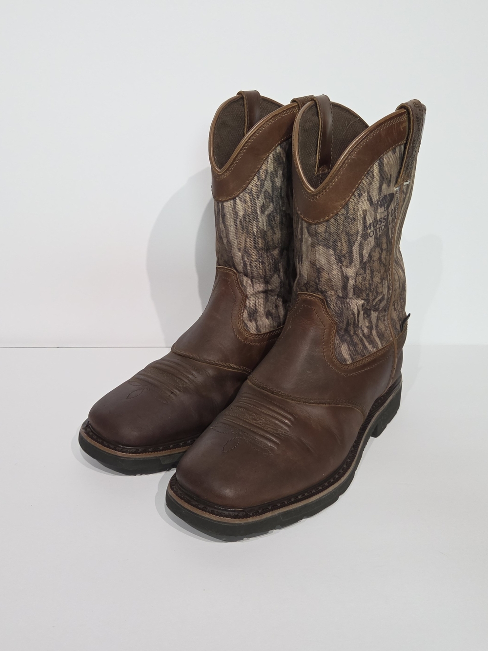 Cabela's Pinedale 11" Camo Waterproof Square-Toe Western Work Boots
